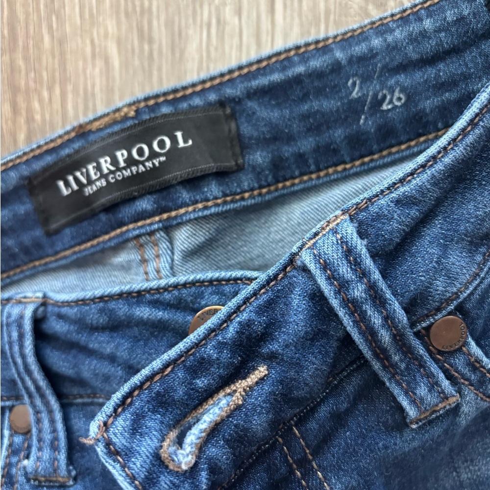 Liverpool capri/ankle straight leg jeans - Picture 2 of 5